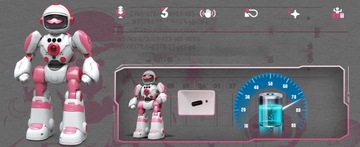 Программируемый музыкальный танцующий игрушечный робот - Pink Warrior