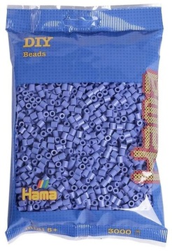 KORALIKI HAMA MIDI 3000 KORALIKÓW 201-107 KOLOR LAWENDA
