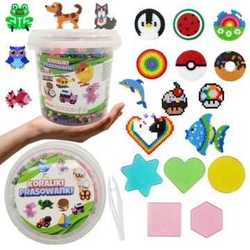 ГЛАДЯЩИЕ БУСИНЫ 5000 шт ШАБЛОНЫ Ведро Аксессуары