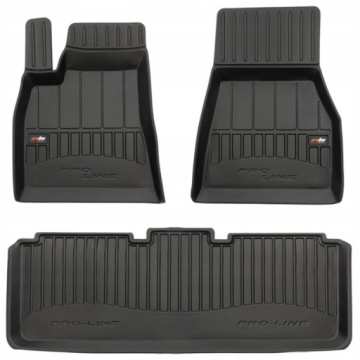 Gumové Koberce Tesla S od 2012-2021 Korytka 3D