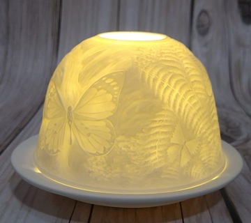 Фарфоровый фонарь в виде лебедей Rosenthal.