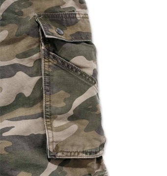 Шорты Carhartt Rugged Short Cargo с камуфляжным принтом цвета хаки
