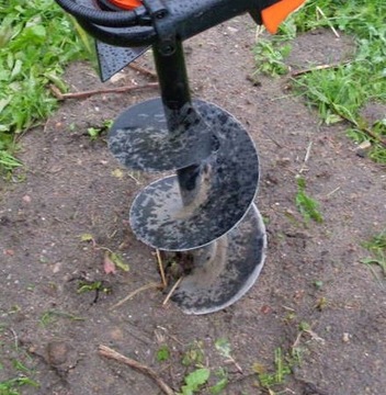 БЕНЗИНОВЫЙ ШНЕК ДЛЯ ПОЧВЫ ДРЕЛЬ RITCH 3 БУРА + МАСЛО