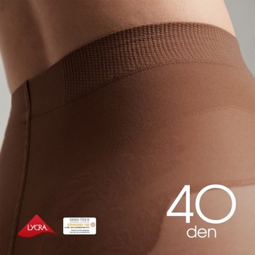 Колготки для похудения 40 ден Conte STYLE с ажурными трусиками из LYCRA