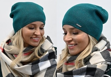 Польская шапочка с серебряной нитью цвета v2