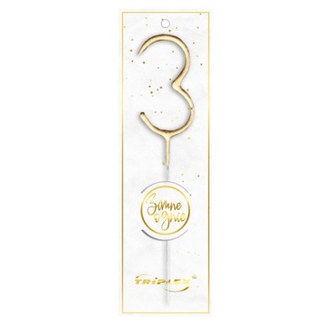 Zimne ognie cyfra '' 3 ''cm / 1 szt.