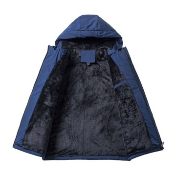 МУЖСКАЯ ЗИМНЯЯ УТЕПЛЕННАЯ ВЕТРОНЕПРОНИЦАЕМАЯ КУРТКА С КАПЮШОНОМ