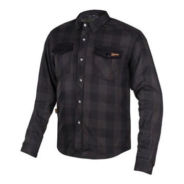 BROGER KOSZULA MOTOCYKLOWA Z OCHRANIACZAMI ALASKA BLACK/GREY L