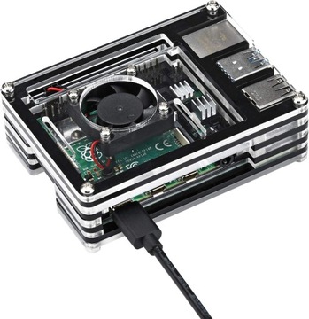 OBUDOWA GeeekPi akrylowa do Raspberry Pi 4