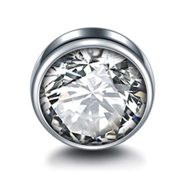 NAKRĘTKA MICRODERMAL SREBRNY TYTAN G23 3MM