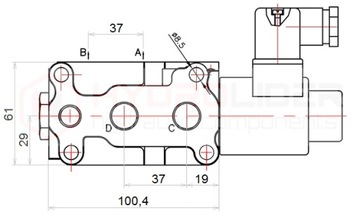 ЭЛЕКТРОМАГНИТНЫЙ КЛАПАН 6/2 50Л/МИН 24В 1/2