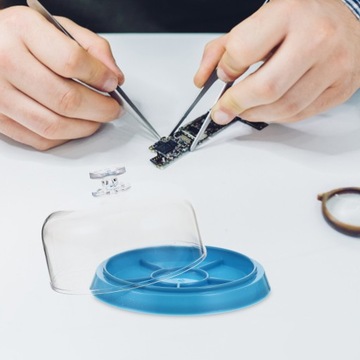 Мини-ящик для инструментов, крышка деталей для часов, пластиковый поддон