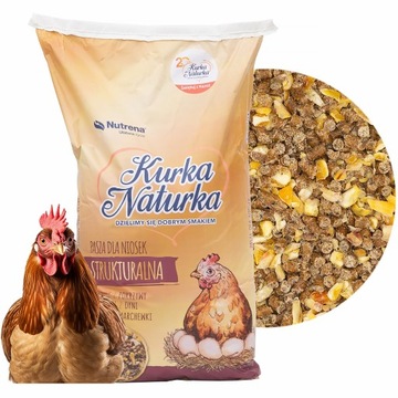 Pasza dla niosek strukturalna Kurka Naturka 25 kg