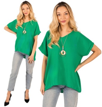 BLUZKA DAMSKA Elegancka Klasyczna PLUS SIZE Różne Kolory WISIOREK GRATIS