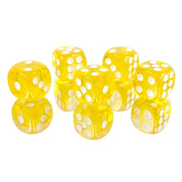 Набор из 2 кубиков K6 RPG Gold Medallion кость 1,1 см