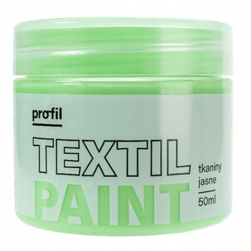 Farba do tkanin jasnych PROFIL 50ml mięta