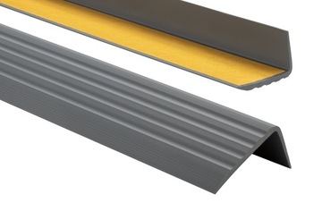 Profil SCHODOWY PCV Antypoślizgowy 41x25mm 1,10m Grafit SAMOPRZYLEPNY