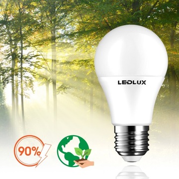 Светодиодная лампа E27 10Вт = 100Вт SMD 6000К холодная Premium LEDLUX не мигает КОМПЛЕКТ!