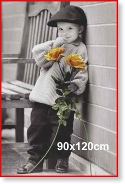 Rama aluminiowa do zdjęcia lub plakatu 90x120cm, czerwona