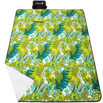 ОДЕЯЛО ДЛЯ ПЛЯЖНОГО ПИКНИКА С ПОЛЯРНОЙ ИЗОЛЯЦИЕЙ 200х160см ВОДОНЕПРОНИЦАЕМЫЙ КОВРИК + ЯКОРЯ