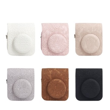 Чехол Чехол для Fuji FujiFilm INSTAX Mini 12 Embroidery Beige