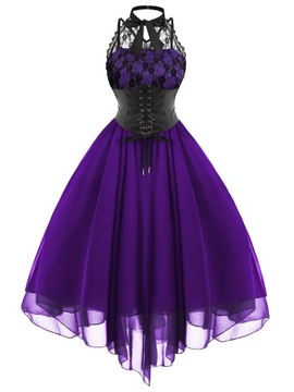 Dress corset JUN1D Sukienka Moda Damska Styl Gotyc