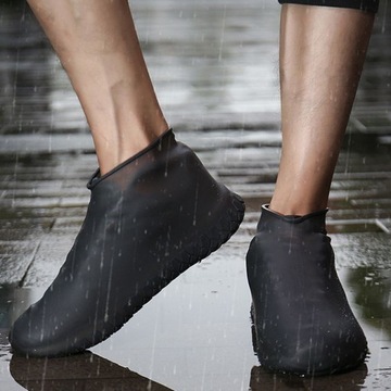Gumowe wodoodporne ochraniacze na buty rozmiar "35-39" czarne