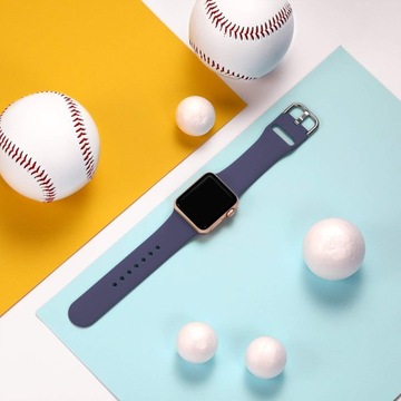 РЕМЕШОК ДЛЯ ЧАСОВ APPLE 38 ММ/40 ММ СИНИЙ СЕРЫЙ M/L