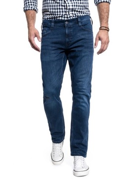 Męskie spodnie jeansowe dopasowane Mustang OREGON TAPERED W34 L30