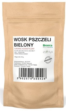 Wosk Pszczeli Bielony w Granulkach BRASCA, 100g