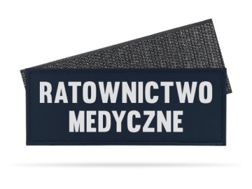 RATOWNICTWO MEDYCZNE emblemat odblaskowy 13 x 5 cm