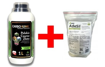 CARBOHUMIC 1L EKO NAWÓZ WĘGIEL HUMUS + ADESIL KRZEMOWY BIOSTYMULATOR 200G