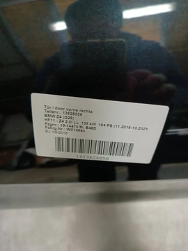 BMW Z4 G29 PRAVÝ PŘEDNÍ KOL.475