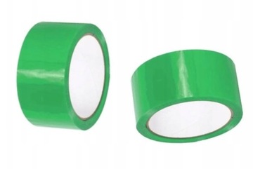 48mm/66y TAŚMA PAKOWA MOCNA KAUCZUK do paczek palet ZIELONA