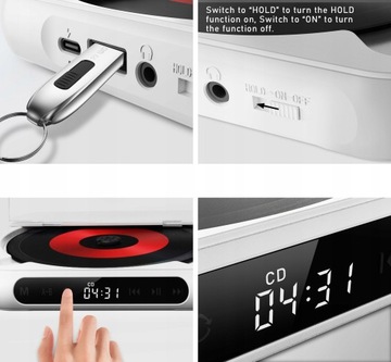 ПОРТАТИВНЫЙ MP3 CD-ПЛЕЕР Bluetooth USB