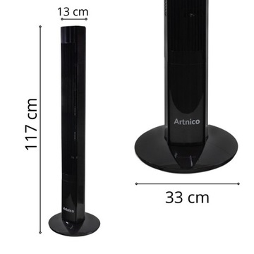 КОЛОННЫЙ ВЕНТИЛЯТОР SILENT Напольный вентилятор ARTNICO XXL + ДИСТАНЦИОННЫЙ