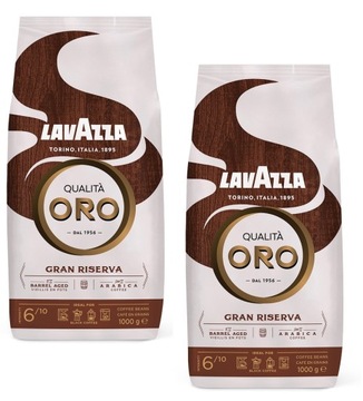 LAVAZZA QUALITA ORO GRAN RISERVA KAWA ZIARNISTA 2x1kg 100% ARABICA