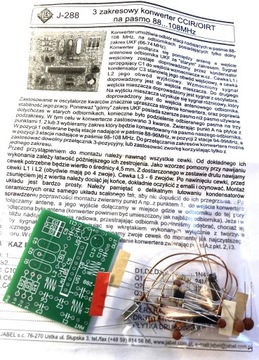Трехдиапазонный преобразователь CCIR/OIR в FM 88–108 МГц, набор своими руками JABel