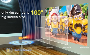 Przenośna obsługa projektora 1080P Home HD