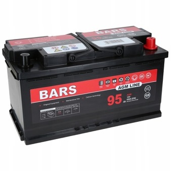Akumulator Bars AGM 12V 95Ah 850A Start/Stop