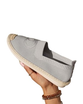 SZARE ESPADRYLE DAMSKIE DIOT 41