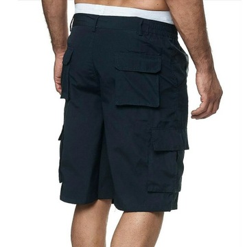 Plus Size Men`s Knee lenght Cargo Shorts Casual El