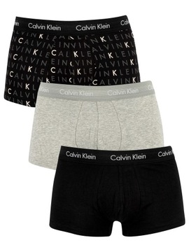 CALVIN KLEIN BOKSERKI 3 PACK LOGO U2664G YKS XL