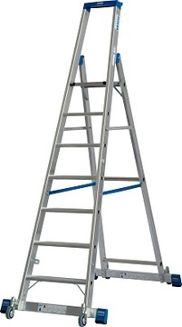 Передвижная лестница KRAUSE STABILO 7 ступеней 127310