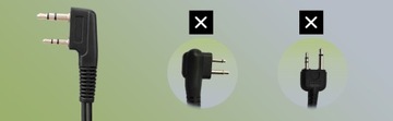 Наушники Retevis Walkie Talkie с микрофоном 2 шт.