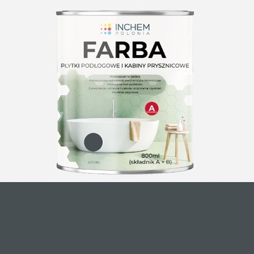 Farba do płytek i kabin prysznicowych 800ml ANTRAC