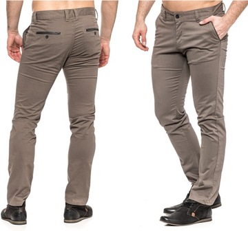 SPODNIE MĘSKIE CHINOSY VANKEL JEANS 109 -100cm/L32