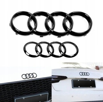 AUDI Emblemat do ZNACZEK LOGO przed i tyl