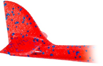 Самолет из пенополистирола, планер, дротик, большой, 47 см.