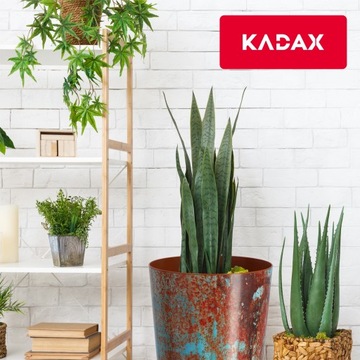 DONICZKA OSŁONKA NA DONICZKĘ KWIATY RDZAWA 19x20cm